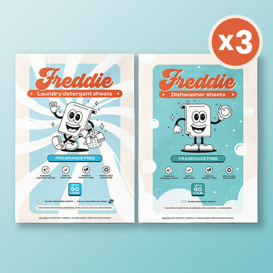 3x Laundry Detergent Sheets + 3x Dishwasher Sheets Bundle