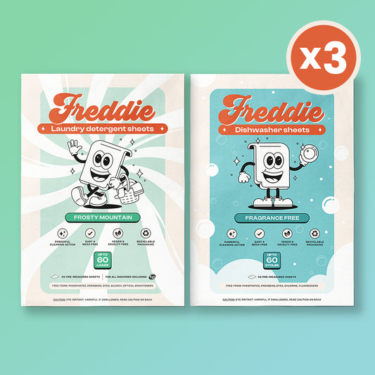 3x Laundry Detergent Sheets + 3x Dishwasher Sheets Bundle