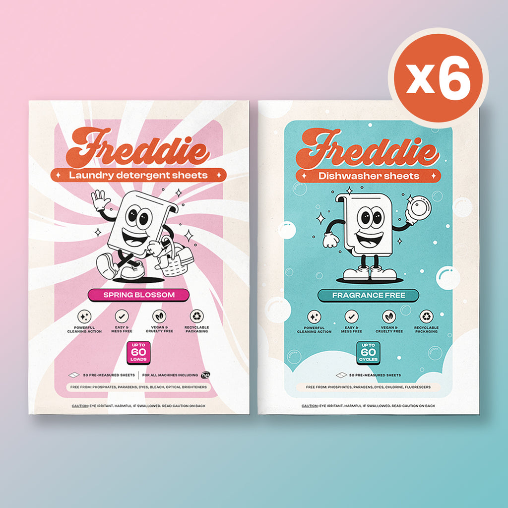 6x Laundry Detergent Sheets + 6x Dishwasher Sheets Bundle -